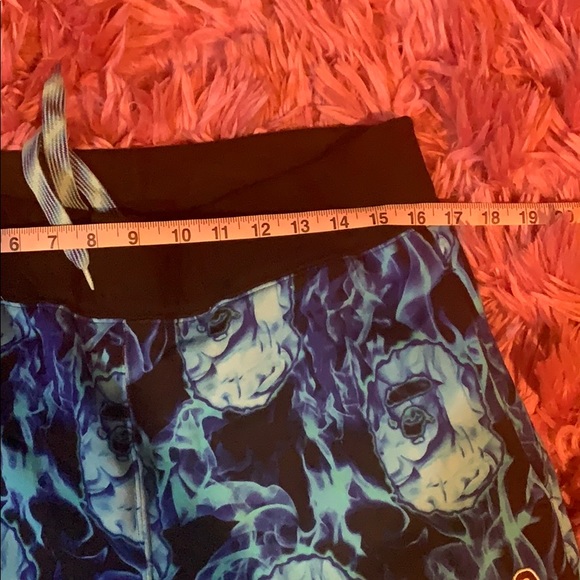 BAPE Flame Slim Sweatpants Blue - Picture 6 of 10